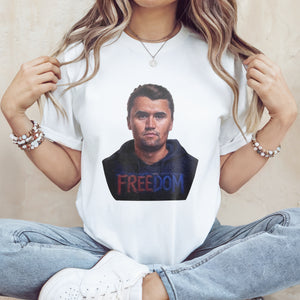 Pray for Charlie Kirk Freedom Remembrance Bright Shirt LM32 65699