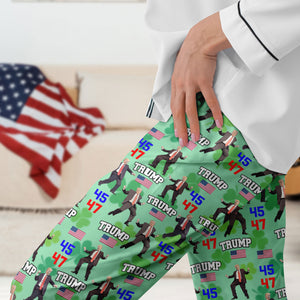 Trump 45 47 Dancing, Trump Irish St. Patrick's Day Pajamas N304 HA75 67214