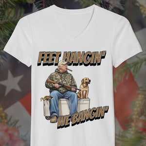 Trump Hunting Feet Hangin' We Bangin' Original Bright Shirt LM32 63855