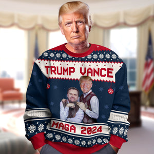 Trump Vance Maga 2024 Ugly Sweater HA75 63938