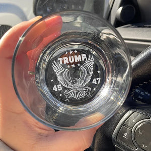 Greatest Comeback Trump 45-47 US Election Engraved Whiskey Glass HO82 65302