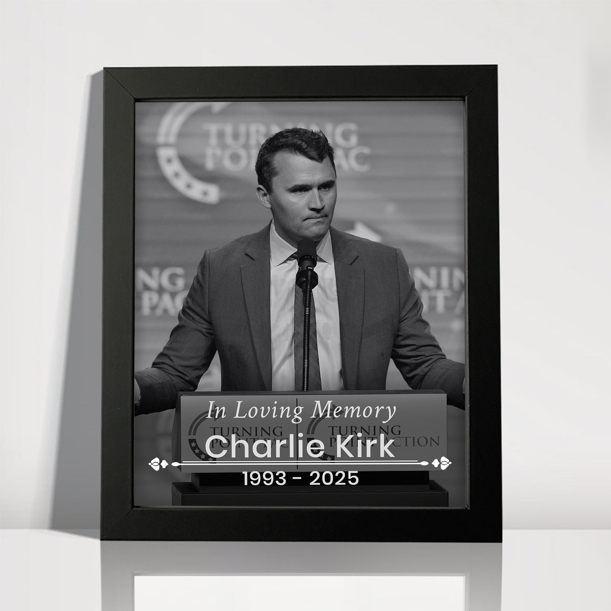Charlie Kirk Free Speech Hero Picture Frame HO82 65964