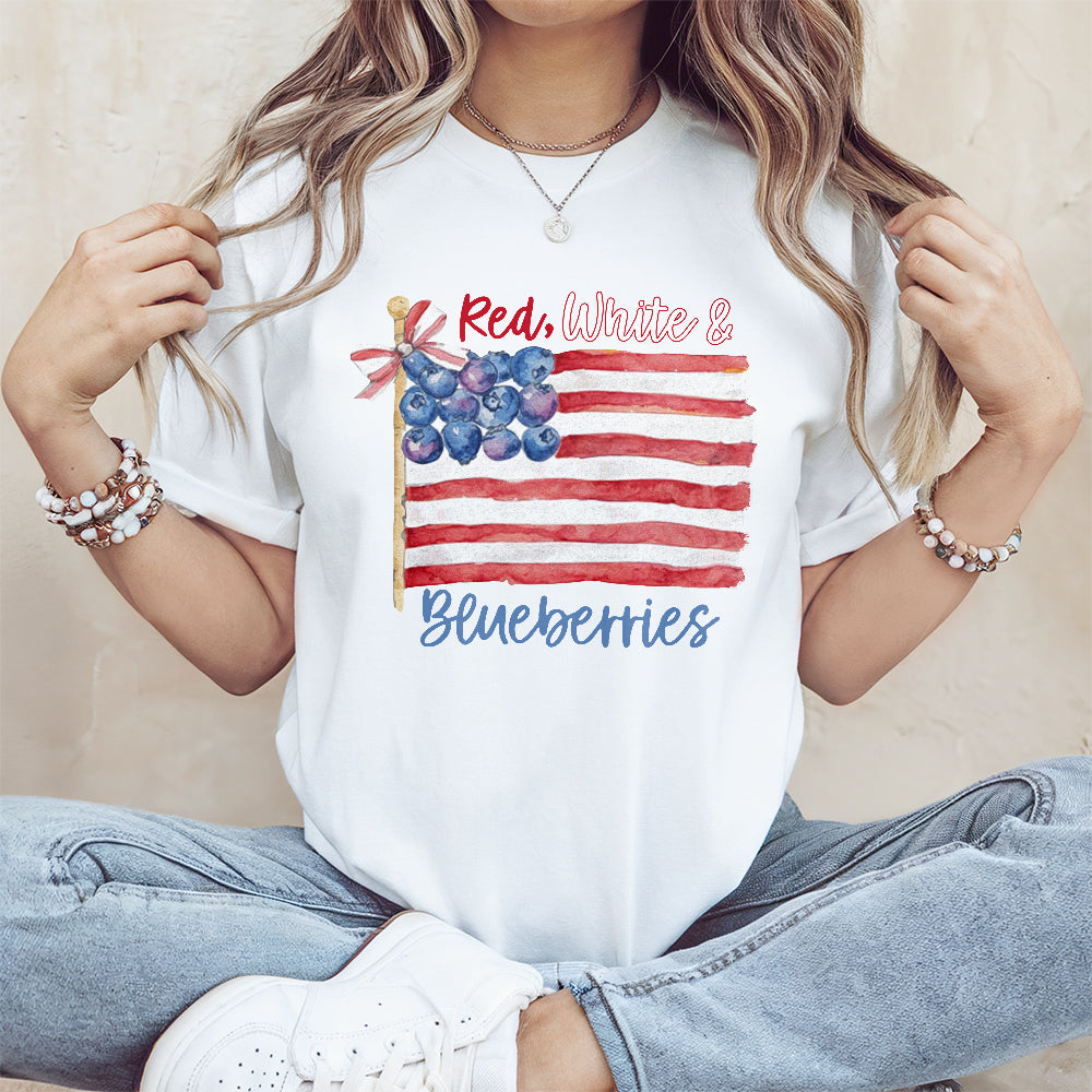 Red White & Blueberries Charlie Kirk Bright Shirt HA75 64614
