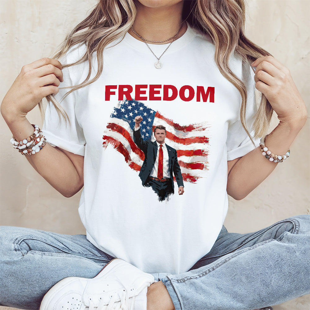 Freedom Stand With Charlie Kirk Bright Shirt HA75 64570