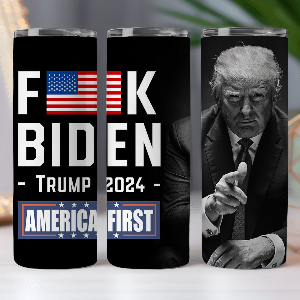 Trump 2024 America First Skinny Tumbler TH10 63019