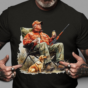 Patriotic Trump Hunting Gear Perfect for Gun Lovers and Hunters Dark Shirt LM32 63875