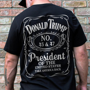 Donald J. Trump 45 & 47 President Of The United States Back Shirt HA75 67020