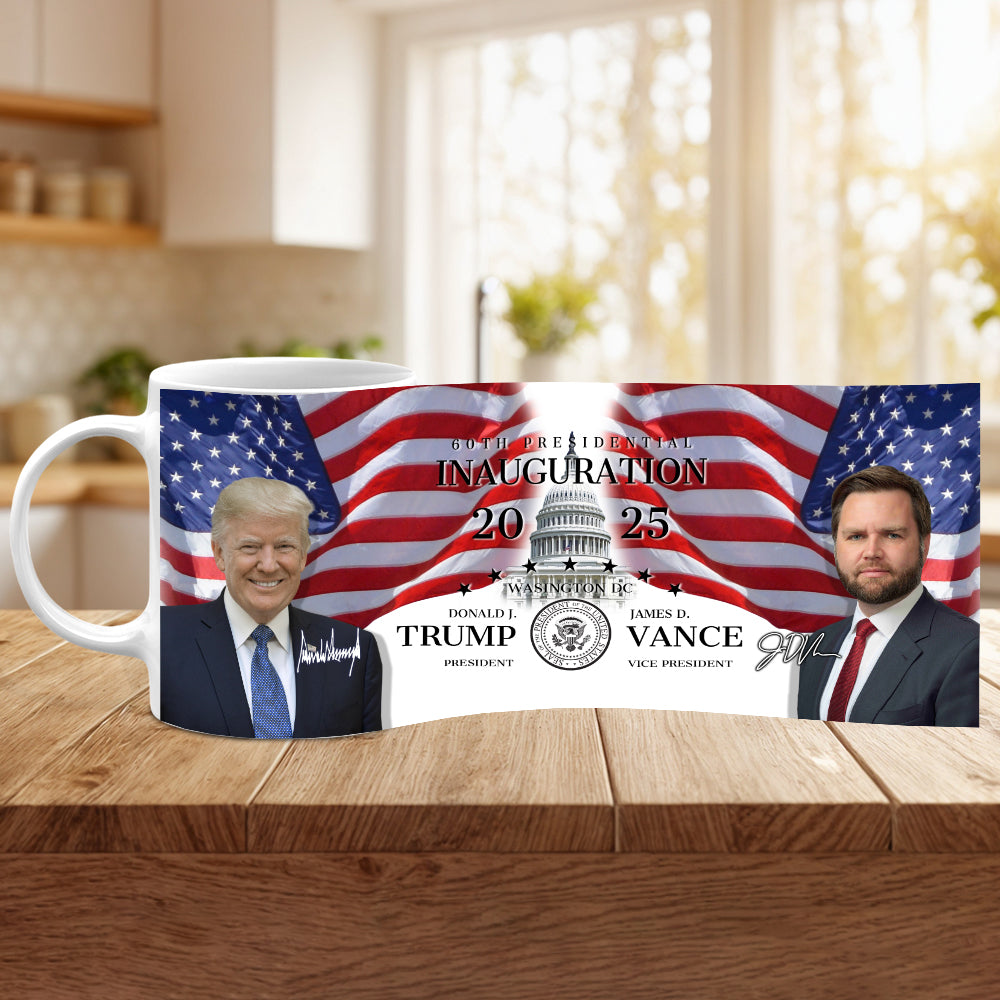 Trump 60th Inauguration - A Unique Political Keepsake Print Full Mug LM32 65235
