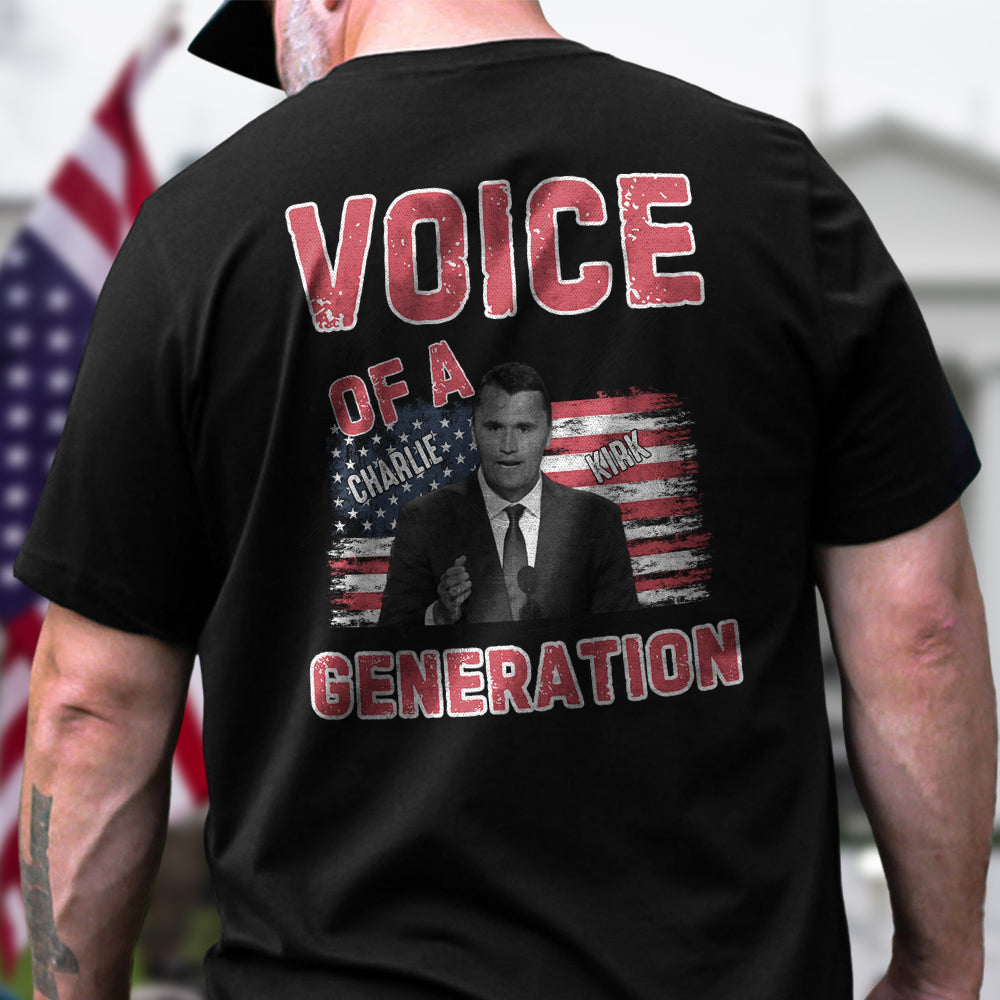 Voice Of A Generation Charlie Kirk Back Shirt HO82 65956
