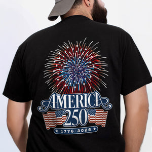 America 250 Firework Back & Front Shirt TH10 894639
