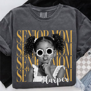 Custom Photo Senior Mom Comfort Shirt 2027, Personalized Class Of 2027 Gift, Proud Senior Mom Gift HO82 903272