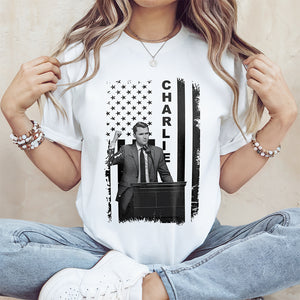 Pray for Charlie Kirk – Conservative Christian Political Bright Shirt TH10 64417