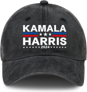 Kamala Harris 2024 Hat Harris President Hat Merchandise Adjustable Baseball Cap