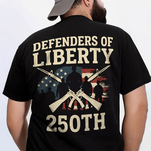 Defenders Of Liberty 250th Anniversary USA Back Side Dark Shirt HA75 897294
