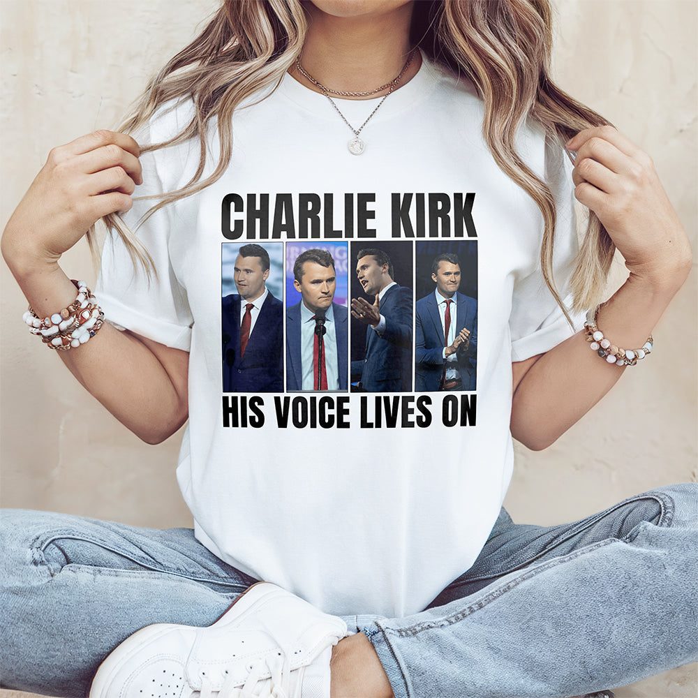 Charlie Kirk His Voice Lives On Bright Shirt HO82 65898