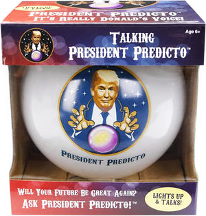 Talking President Predicto - Donald Trump Fortune Teller Ball - Lights up & Talks - Ask YES or NO Question & Trump Speaks the Answer - like a Next Generation Magic 8 Ball – Unique Funny Gifts for Men