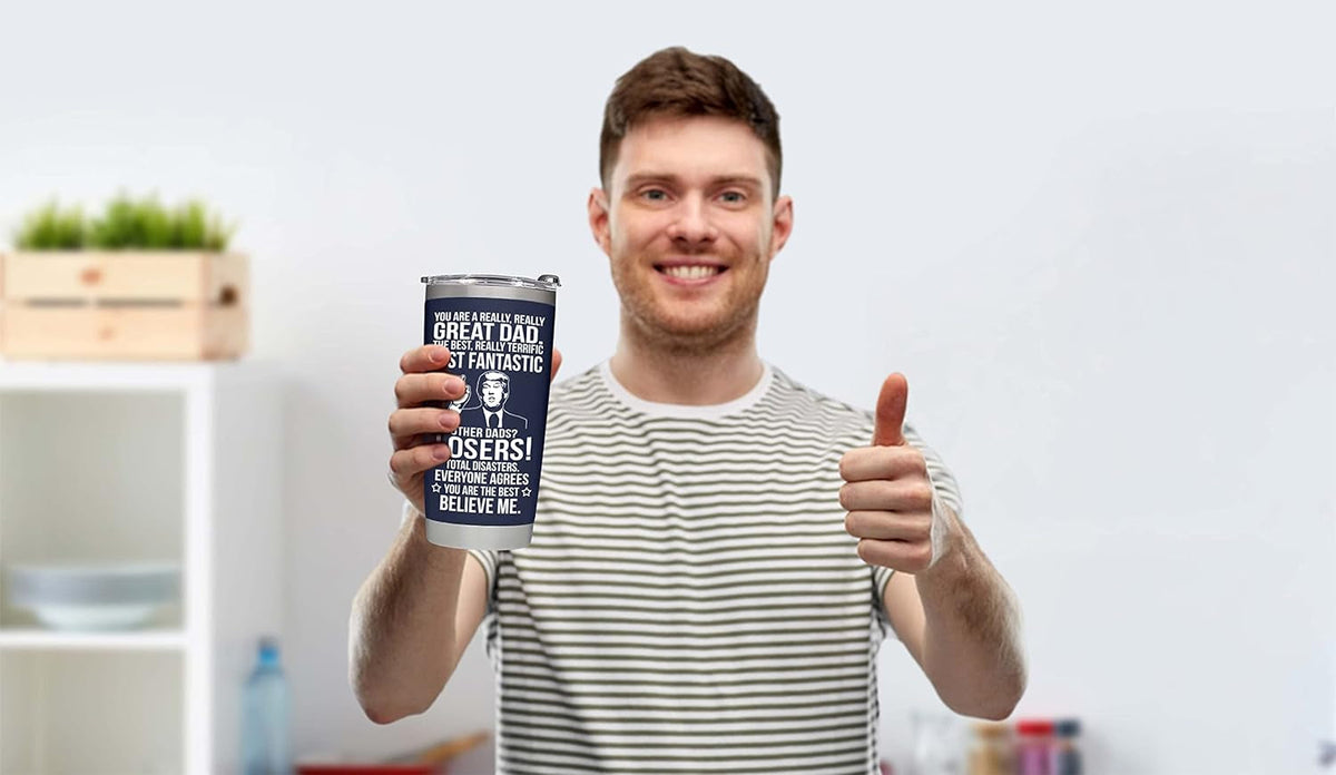 Father'S Day Gifts for Dad from Daughter, Son, Kids - Dad Gifts for Fathers Day - Present for Dad - Birthday Gifts for Dad - Dad Tumbler 20Oz, Navy