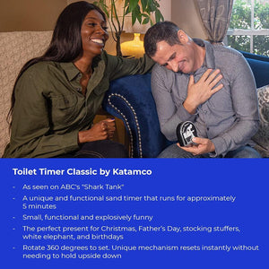 the Original Toilet Timer (Classic), as Seen on Shark Tank. Funny Gift for Men, Husband, Dad, Son, Birthday, Christmas, Stocking Stuffer.