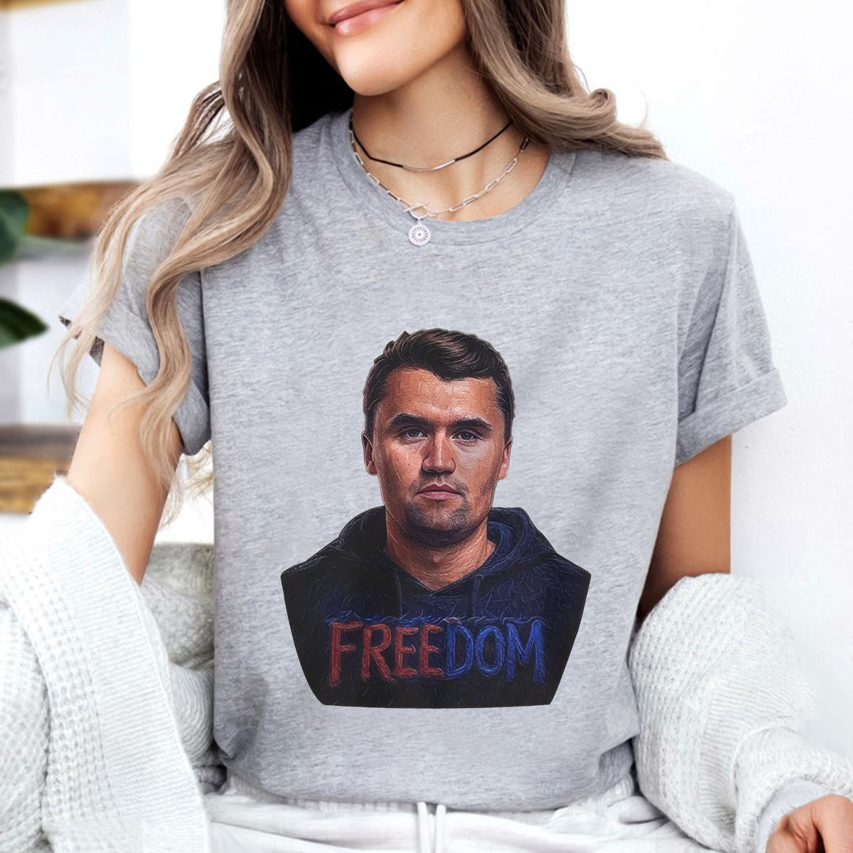 Pray for Charlie Kirk Freedom Remembrance Bright Shirt LM32 65699