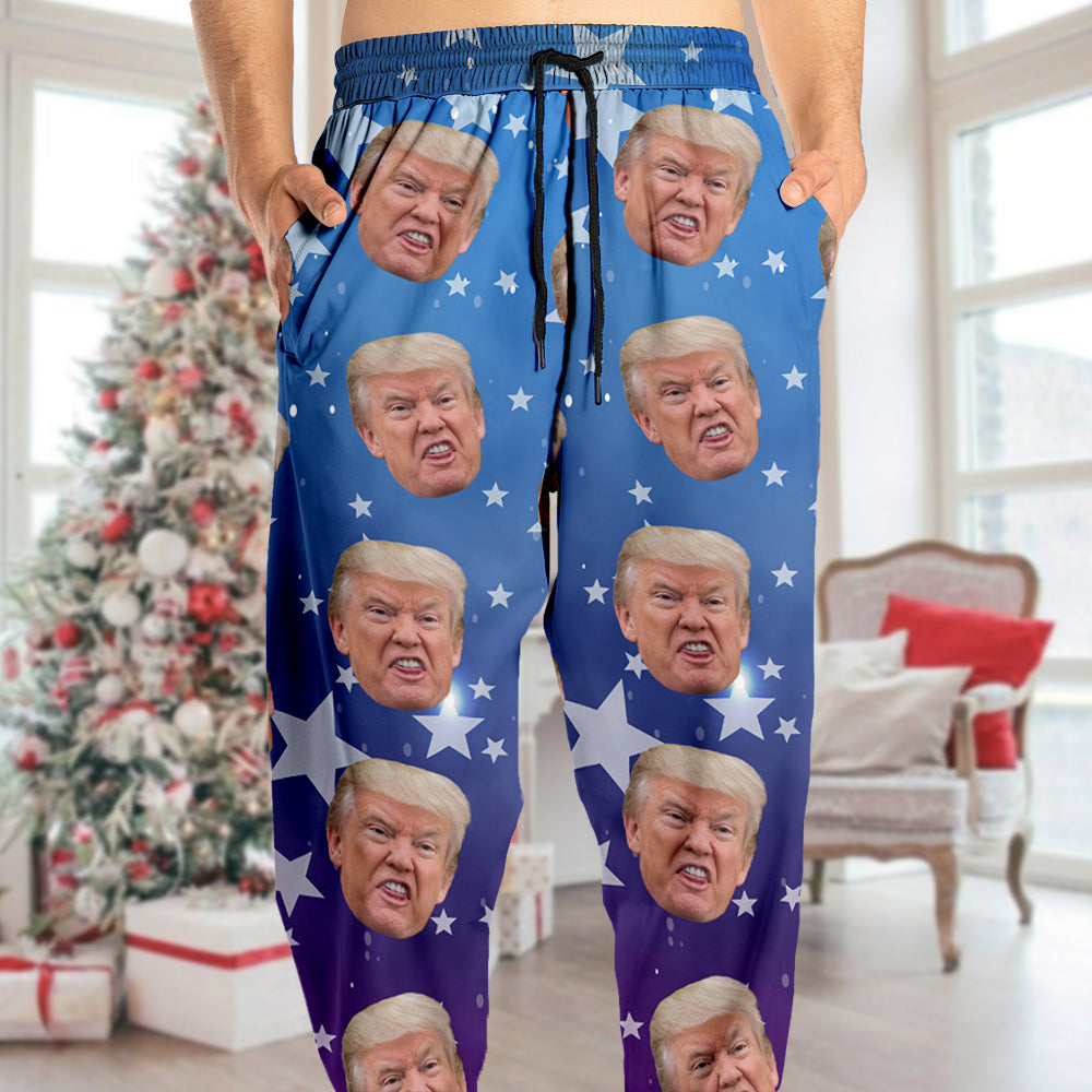 Custom Trump Face Galaxy For Christmas Sweatpants HO82 65420