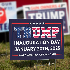 Trump Make America Great Again Inauguration Day Yard Sign HA75 64264