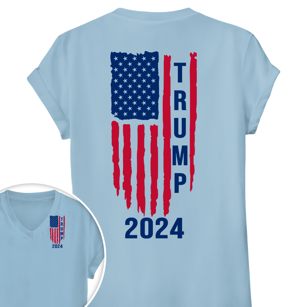 Trump 2024 With America Flag Shirt K228 62431