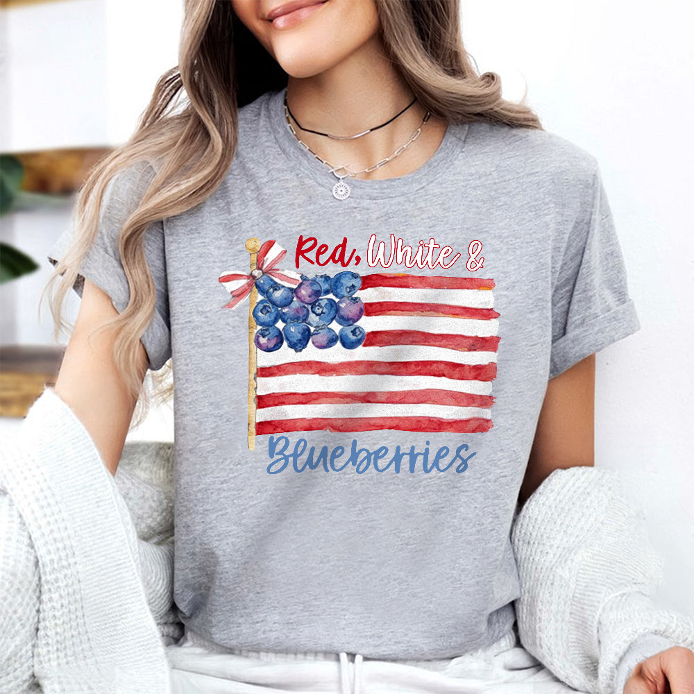 Red White & Blueberries Charlie Kirk Bright Shirt HA75 64614