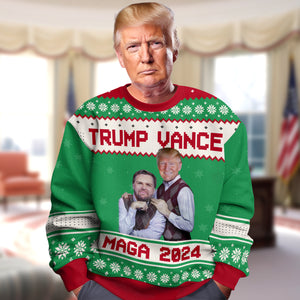 Trump Vance Maga 2024 Ugly Sweater HA75 63938