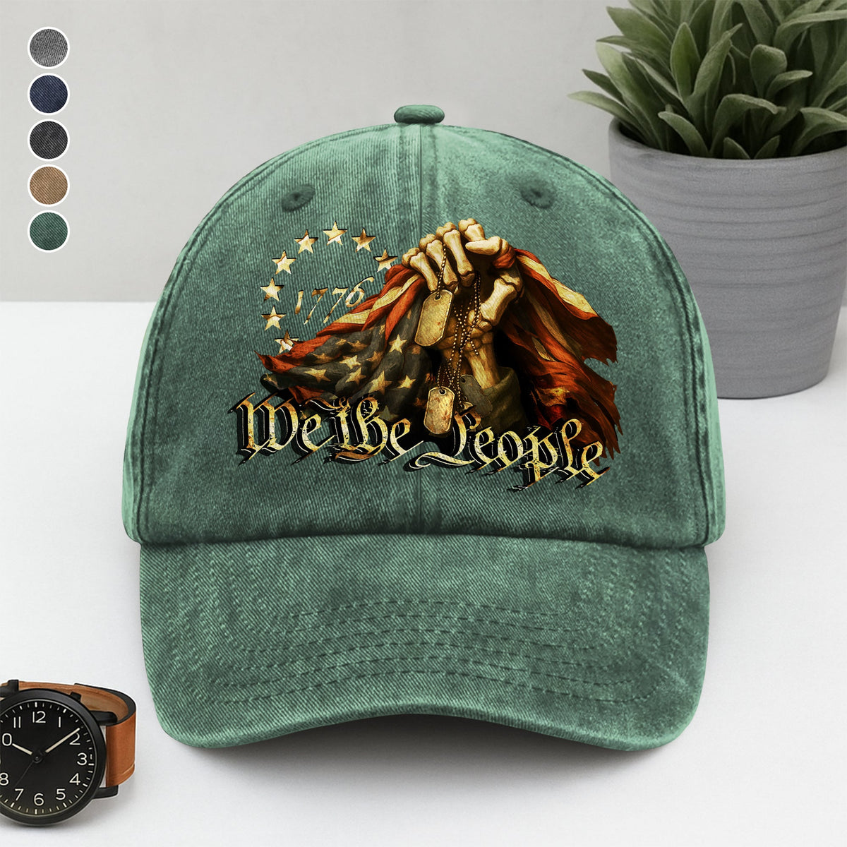 We The People Washed Denim Baseball Cap HO82 N369 894944