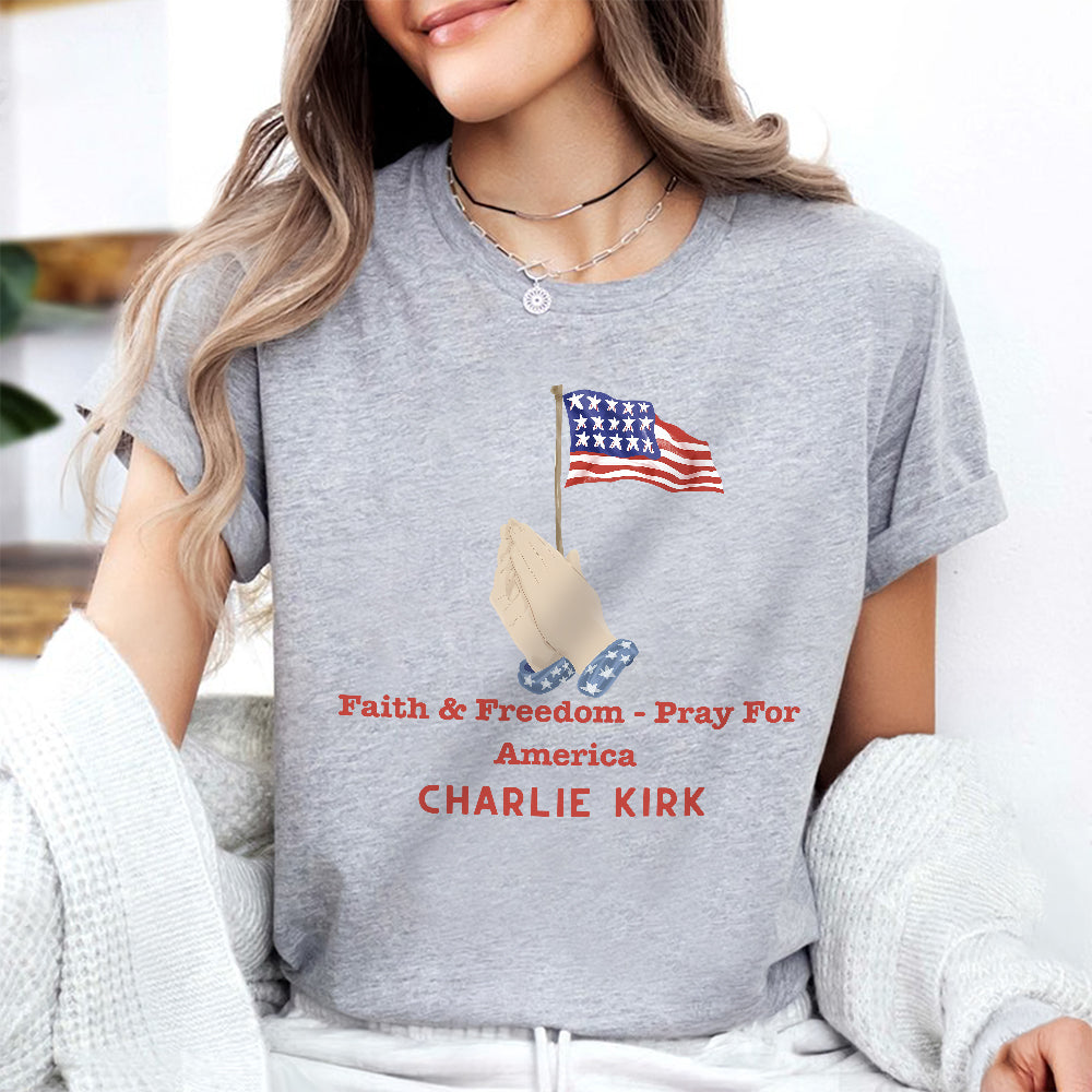 Faith & Freedom – Pray for America Bright Shirt HA75 64588