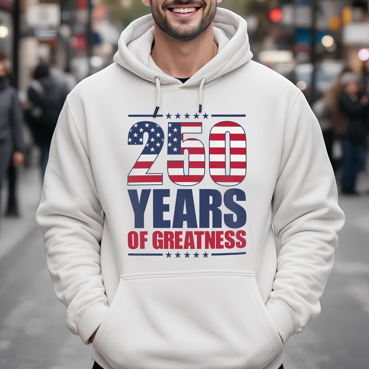 250 Years of Greatness USA Flag Patriotic 1776-2026 Anniversary Bright Shirt LM32 895227