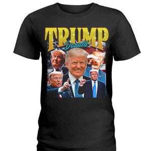 Donald Trump Homage With Retro Style Dark Shirt TA29 62458