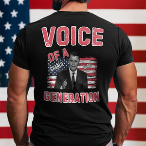 Voice Of A Generation Charlie Kirk Back Shirt HO82 65956