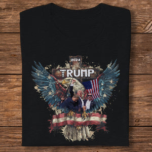 Trump President 2024 Fight Dark Shirt For Trump Lovers HO82 65392