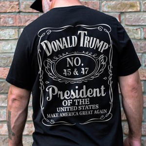 Donald J. Trump 45 & 47 President Of The United States Back Shirt HA75 67020