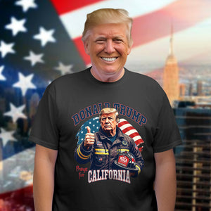 Donald Trump Prays for California Dark Shirt HA75 64304