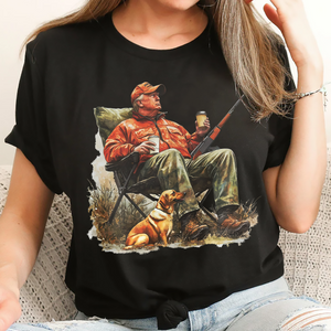 Patriotic Trump Hunting Gear Perfect for Gun Lovers and Hunters Dark Shirt LM32 63875