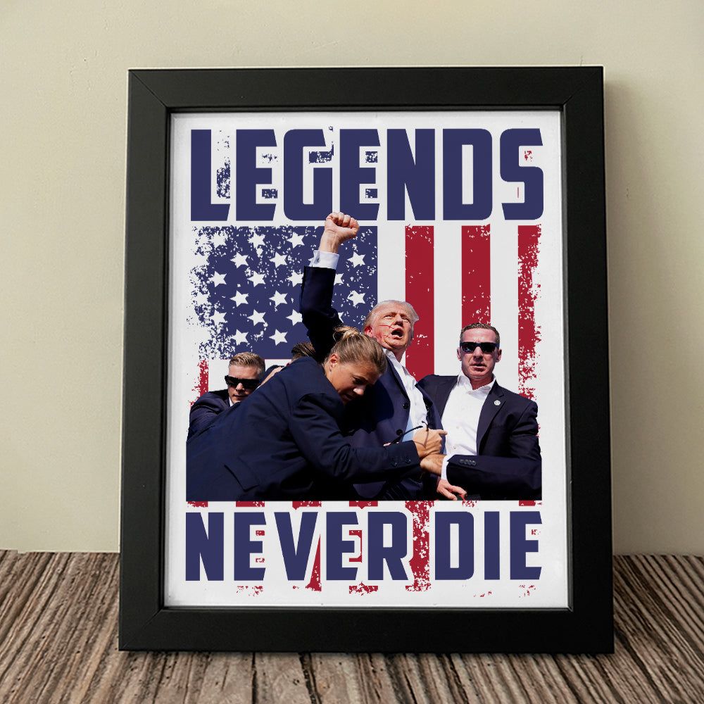 Legends Never Die Donald Trump Picture Frame TH10 63453