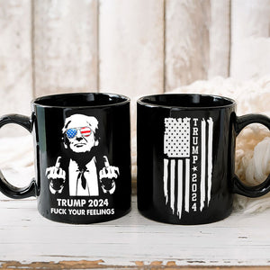 Donald Trump 2024 Middle Finger Legends Never D** Black Mug HO82 63144