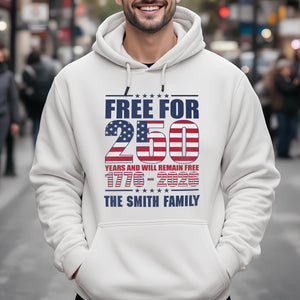 Custom Family Name Free For 250 Years Independence Day Patriotic Bright Shirt LM32 895181