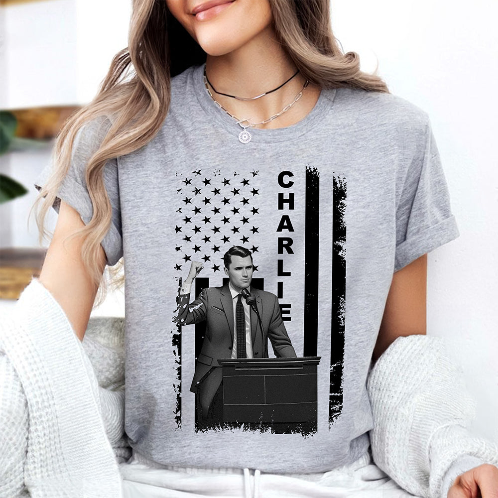 Pray for Charlie Kirk – Conservative Christian Political Bright Shirt TH10 64417