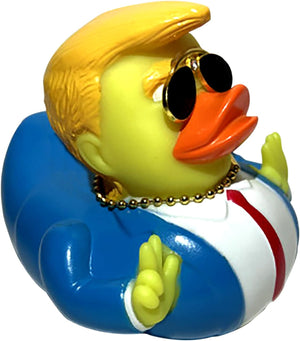 Jeeps Duck Trump 2024 Rubber Duckies Proud Patriots the Trumpinator Trump Merchandise Trump Supporters and Patriotic Americans Trump Gifts Baby Bath Ducking Trump Collection Car Décoration for Kids