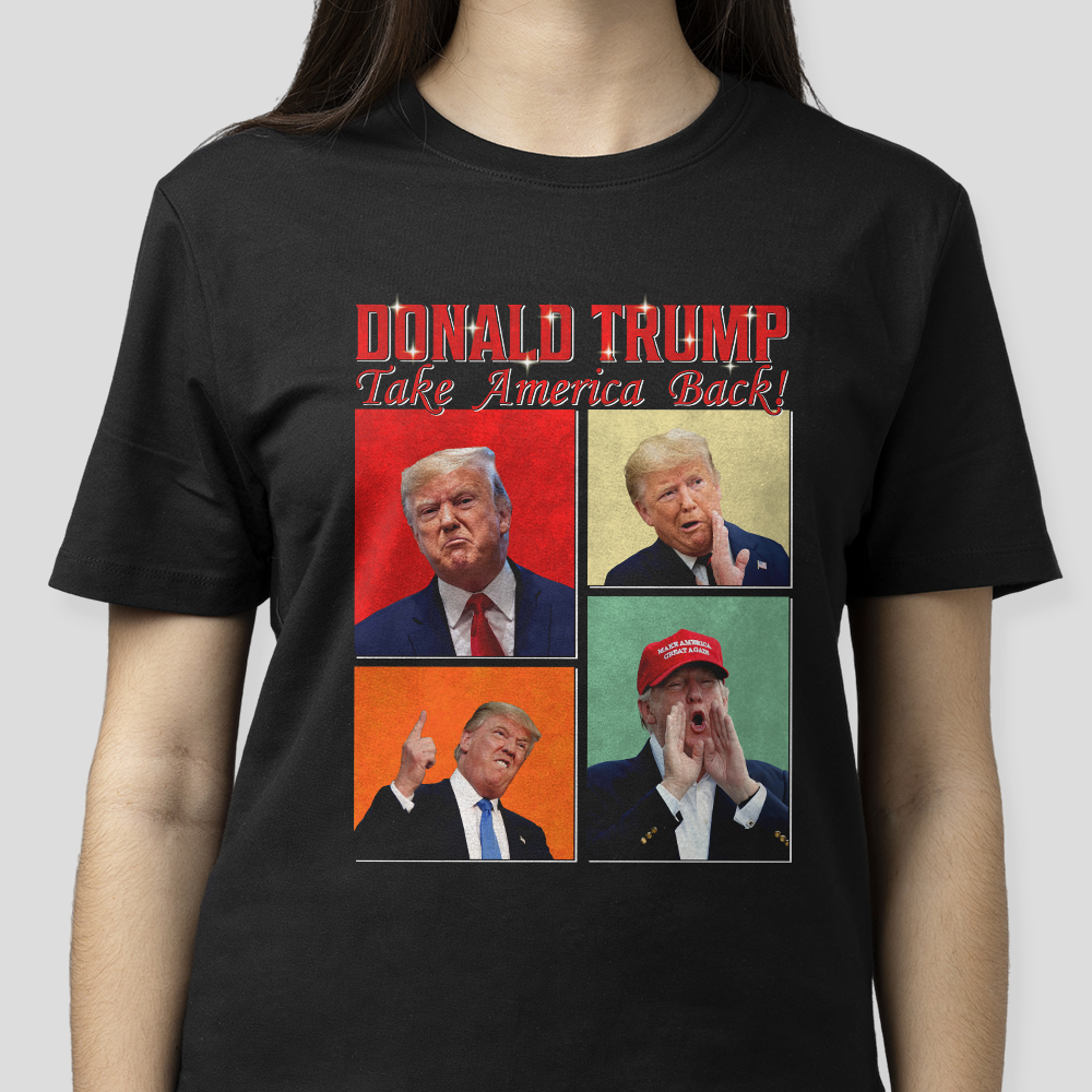 Custom Photo Donal Trump Take America Back Dark Shirt TA29 62523
