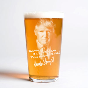 Custom Name Donald Trump Take America Back Print Beer Glass N304 62594