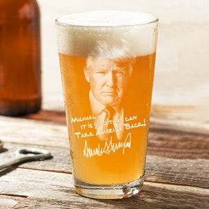 Custom Name Donald Trump Take America Back Print Beer Glass N304 62594