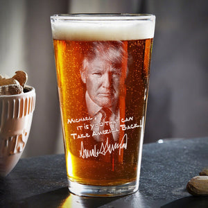 Custom Name Donald Trump Take America Back Print Beer Glass N304 62594