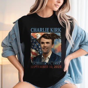 Pray for Charlie Kirk Dark Shirt HA75 64554