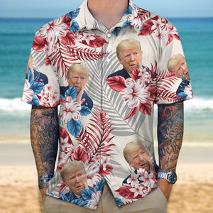 Custom Donald Trump Face Hawaii Shirt N304 62520