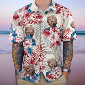 Custom Donald Trump Face Hawaii Shirt N304 62520