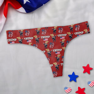 Patriotic Trump 2024 45th & 47th President's Legacy MAGA Underwear for Women HA75 67176